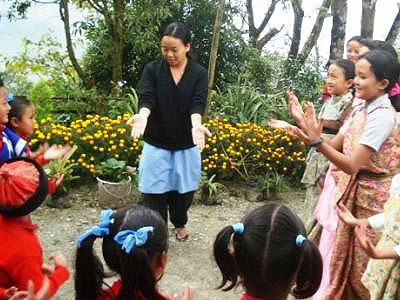 Learning Lepcha Dance